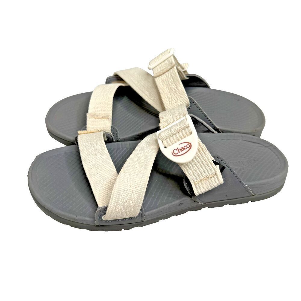 Chaco Z/1 Classic Women’s US 7 EU 38 One Strap Sandals Off White Strap Gray Sole